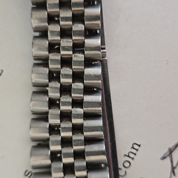 Rolex Stainless Steel w 18K White Gold Bezel 31 Jewel Watch w Receipts, Box, etc - Picture 6 of 9